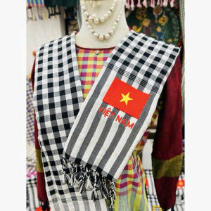 Khăn Rằn Thêu Cờ Giải Phóng Và Cờ Việt Nam Kỉ Niệm Lễ 30/4 Thích Hợp Làm Quà Tặng Khăn Quàng Chụp Hình...