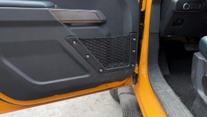 mv1 JeCar Car Front Rear Door Side Net Pocket Mesh ABS Storage For Ford Bronco 2021 UP 4 Doors Organizer Accessories Q6P7Z