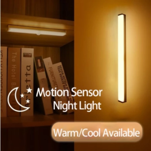 LED Wireless Motion Sensor Light Induction Lamp USB Charging Light Bar for Closet Cabinet Wardrobe