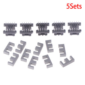 BJ🔩🔧🔗 5 Bộ ee19 5 với 5pin biến áp bobbin pc40 Ferrite lõi dọc 10 Ferrite nửa và 5 bobbin lõi từ bobbins
