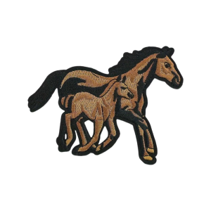 Horse Head Embroidered Patches Ponies Iron on Patches Animal Repair Patches Sewing on Applique Patches for Clothes Bag