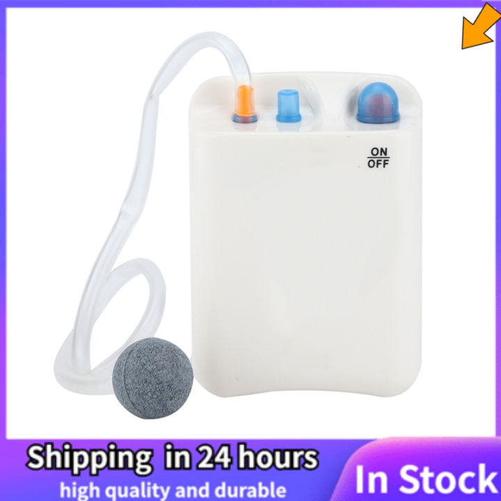 【Big Promotion】DC‑125 Oxygen Pump Portable Battery Powered Air Pump Fish Tank Oxygen Diffuser