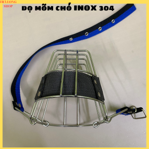 Rọ mõm INOX 304 không rỉ cho chó. đầy đủ kích cỡ chống cắn phá