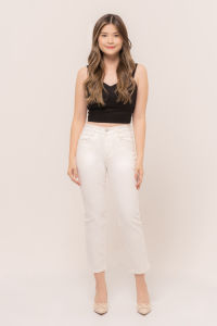 RIMINI - Bawahan Wanita Celana Jeans Putih Casual Strech 26-33 - Marvelo Pants - 5215-1