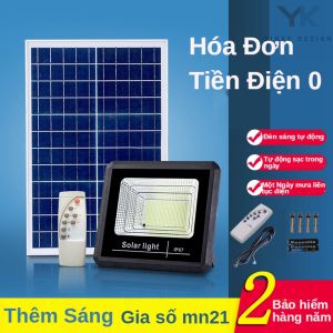 【Vận chuyển rất nhanh chóng】Đèn pha năng lượng mặt trời 80W den nang luong mat trời đèn led năng lượng mặt trời