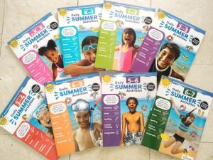 Daily Summer Activities from Pre-K to Grade 7 books with ANSWER KEYS