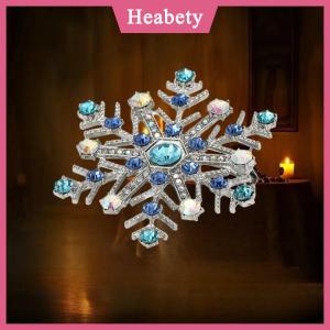 Heabety Thời trang sang trọng Rhinestone bông tuyết trâm cài cho phụ nữ quần áo áo trang sức phụ kiện Quà Tặng