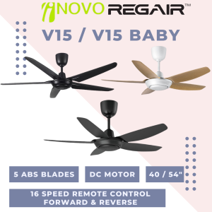 Regair Inovo V15 Ceiling Fan 40" 54" Oris 8 Speed 5 Blade Remote Control Kipas Siling 40Inch 54Inch Kipas Syiling Inovo