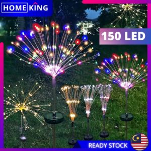 HOMEKING | Firework Flower Lantern Pelita Raya Star Auto Solar LED Light Waterproof Outdoor Garden Lawn Lamp Lampu Taman Lampu Raya