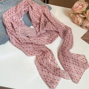 Lady Long Silk Scarf Sweet Hair Ribbon Elegant Soft Neckerchief Temperament Versatile Ribbon Hairband Strip Scarf Tie Hair Towel h260729
