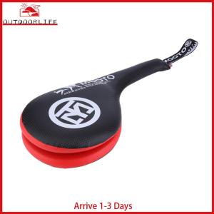 Kids Taekwondo PU Rebound Sponge Double Kick Pad Target for Trainig (Black)