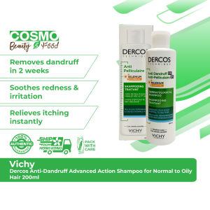 Vichy Dercos Anti-Dandruff Advanced Action Shampoo for Normal to Oily Hair 200ml