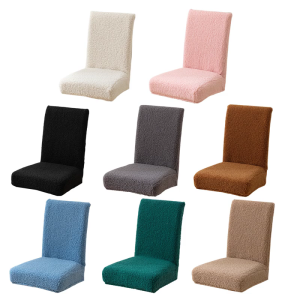 Plushie Chair Cover Chair Protecting Slipcover for Winter Dining Room Comfort and Durability Use