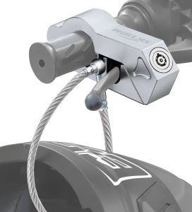 Motorcycle Handlebar Lock Motorcycle Helmet Lock Brake Lock Anti-Theft Grip Lock Combo Bicycle Security Equipment Adjustable