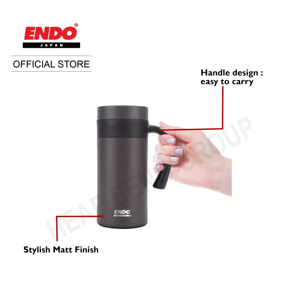 Endo 400ml Double Stainless Steel Desk Mug - CX-3015 | Lazada