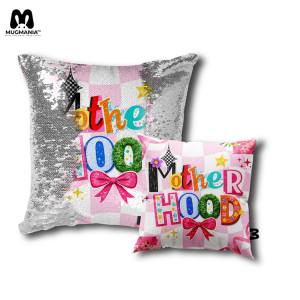 Mothers Day Pillow - Magic Sequin Cushion Pillow - Mothers Day Message ThrowPillow - 16x16inches