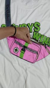 Kaos Distro Waistbag /Kaos Kantong /3D Always win lengan Pendek