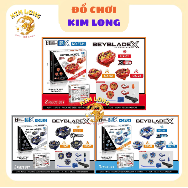 MẪU MỚI Bộ Con Quay BEYBLADE X vòng xoay thần tốc siêu mạnh F729 F730 ...