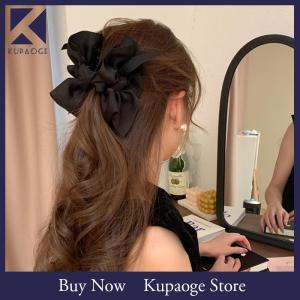 [Kupaoge] ใหม่ล่าสุดกิ๊บหนีบผมทรงโบว์สีดำแบบฝรั่งเศสที่หนีบผมทรงขนาดใหญ่กิ๊บติดผมรูปโบว์สำหรับเด็กผู้หญิงอุปกรณ์แต่งผมสุดหวานสำหรับผู้หญิง