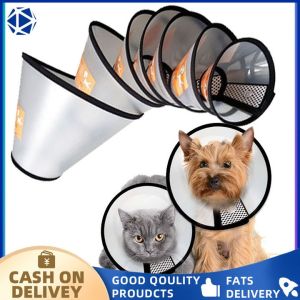 Adjustable Pet Elizabeth Cone E-Collar Dog cat Head Cover Anti Bite cone pet supplies COD