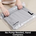 LUXEMO 2Pcs Dustproof Hand Roll Vacuum Bags Space Saver Reusable Vacuum Compression Bag High Quality Portable Luggage Vacuum Storage Bag for Travel. 