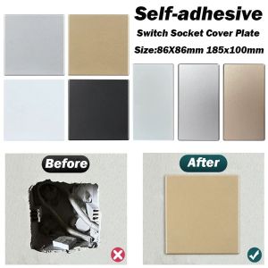 LONGB 86 Type Wall Hole Cover Self-adhesive Switch Socket Cover Plate Flange Cover Wall Blank Panel Home Improvement