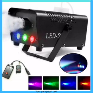 COD TaffLED Sistem Fogger Panggung Stage Machine Ejector with RGB LED KY LED500 / mesin pembuat kabut asap panggung ruangan terbaik murah warna warni otomatis embun
