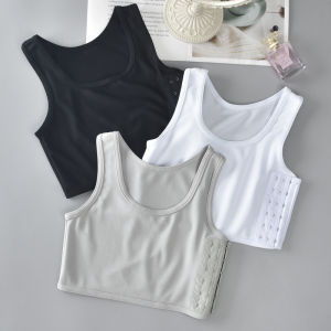 SHUNAICHI S-5XL Flat Chest Breast Binder transboy Lesbian Corset Tops Underwear Women Summer Short Vest Plus Size Tank Top Shaper Bustier