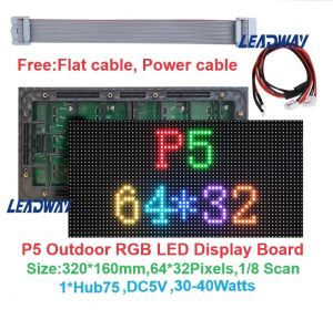 P5 Outdoor Full Color LED Display LED Signage LED Video Wall Screen LED Panel LED Display Board  LED Matrix Sign LED Module for Outdoor Window Display Advertising Shopping Mall School Hotel Hospital  Bchurch Sports Venue