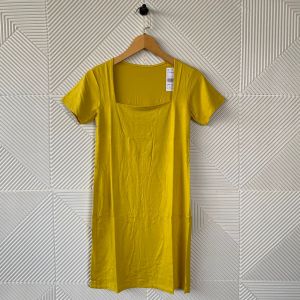 Dress polos kerah kotak lengan pendek wanita adem spandek