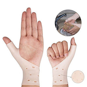 Fityle Silicone Gel Finger Wrist Support Wrap Thumb Brace for Tendonitis