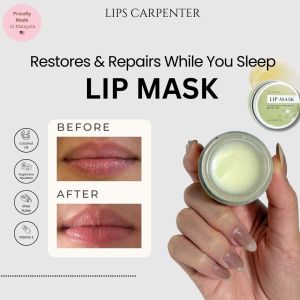 Lips Carpenter [Ready Stock] Lip Mask 15g - Natural Moisturising Lip Treatment Lip Mask for Dry Lips Sensitive Lips
