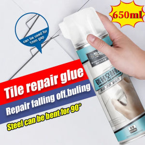 Tiles Adhesive Repair Glue Tiles Grout Sealant 650ml Fast Bonding Prevent Falling Tile Repair Sealant With Needle Repair