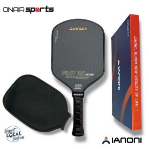 IANONI Pilot 2.0 Thermoformed Pickleball Racket Paddle T700 Carbon Fiber 14mm & 16mm Honeycomb Core