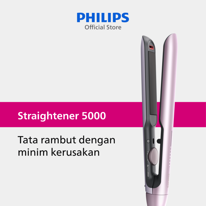Philips Straightener 5000 Catokan Rambut Rambut Lurus dengan