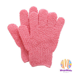 MegaMate ถุงมืออาบน้ำ ถุงมือขัดผิวอาบน้ำ ขจัดเซลล์ผิวเก่า พร้อมส่ง Glove-style bath towel สปอตสินค้า Maygo