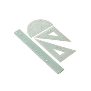 Student Geometry Tool Multifunctional Geometry Math Set with Straight Ruler Protractor Set Square For School Office