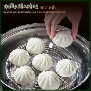 Aolie 1Pc Stainless Steel Steamer Rack Multifunction Pot Steaming Tray Dumplings Eggs Grill Stand Kitchen Tableware Cooking Stand