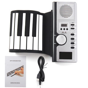 Hot sale 61 Keys Roll Up piano MIDI keyboard Flexible Piano Silicone Portable Soft Keyboard Electronic Piano For Student