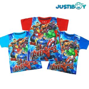 Kaos Anak Karakter Laki Laki Full Printing / Baju Atasan Anak Laki Laki 4 - 14 Tahun (KO)