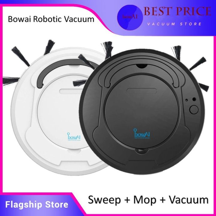🔥(MY Ready )🔥 BowAI Robot Vacuum Cleaner Wireless/Cordless Sweeping