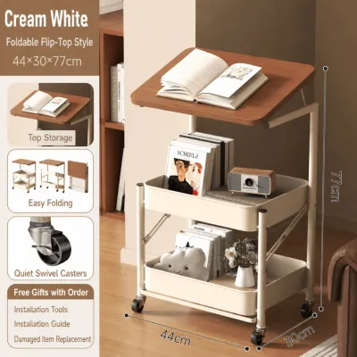 Movable Storage Cart Rack With Wheels Kitchen Bathroom Bedroom Organizer Trolley Bedside Table Home Shelf