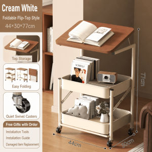 Movable Trolley Cart Organizer With Wheels Home Storage Rack Kitchen Bathroom Bedroom Laundry Bedside Shelf