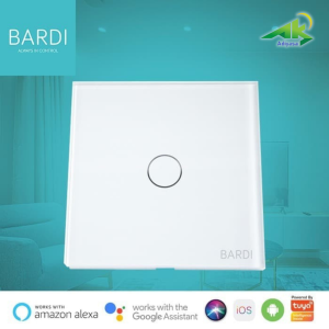 BARDI Wall Switch EU 1 Gang – White/Black