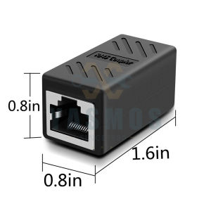 5PCS RJ45 Coupler Connector Cat7 / 6 / 5e 8p8c Ethernet Adapter Female Ethernet Extension Cable