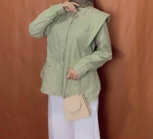 [FAEYZA.CLO] VENNA SHIRT - KEMEJA WANITA MOTIF KOTAK LENGAN PANJANG ALL SIZE - ATASAN WANITA KEKINIAN - COD