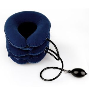 Dearbeauty Inflatable Air Cervical Neck Traction Device Tractor Support Massage Pillow Pain Stress Relief Neck Stretcher Support Cushion