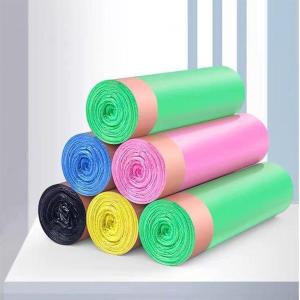 15Pcs/Roll Thickened Trash Bag with Strings Garbage Bag with Handle Biodegradable Drawstring Rubbish Bag In Roll