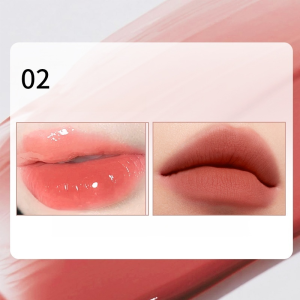 ลิปกลอสปลายคู่เนื้อละเอียดอ่อน เนื้อกระจก ไวท์เทนนิ่ง ติดทนนาน เนียน ไม่ติด ลิปสติก/ลิปกลอสปลายคู่ ละเอียดอ่อน สีขาว และเนียน/ลิปกลอสเนื้อแมตต์และเงากระจกสองหัวติดทนนาน