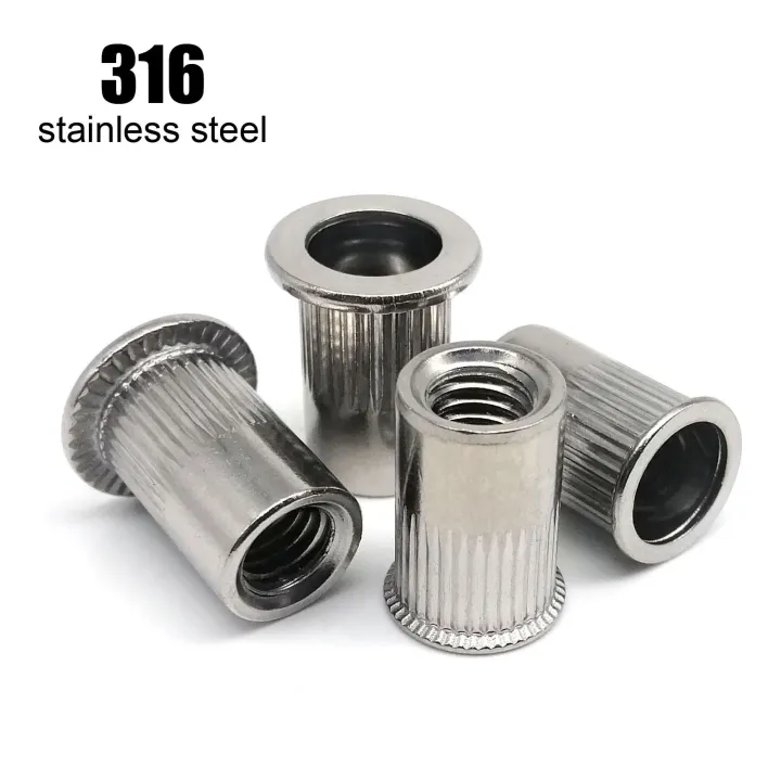 M3 M4 M5 M6 M8 M10 M12 Marine Grade 316 A4-80 Stainless Steel Insert ...